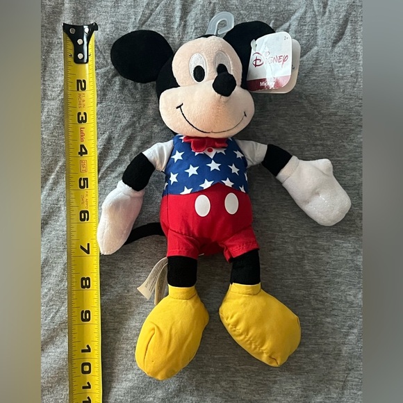 Disney Mickey Mouse Patriotic 10" Plush Red White Blue Outfit NWT NEW Toys - Picture 3 of 5